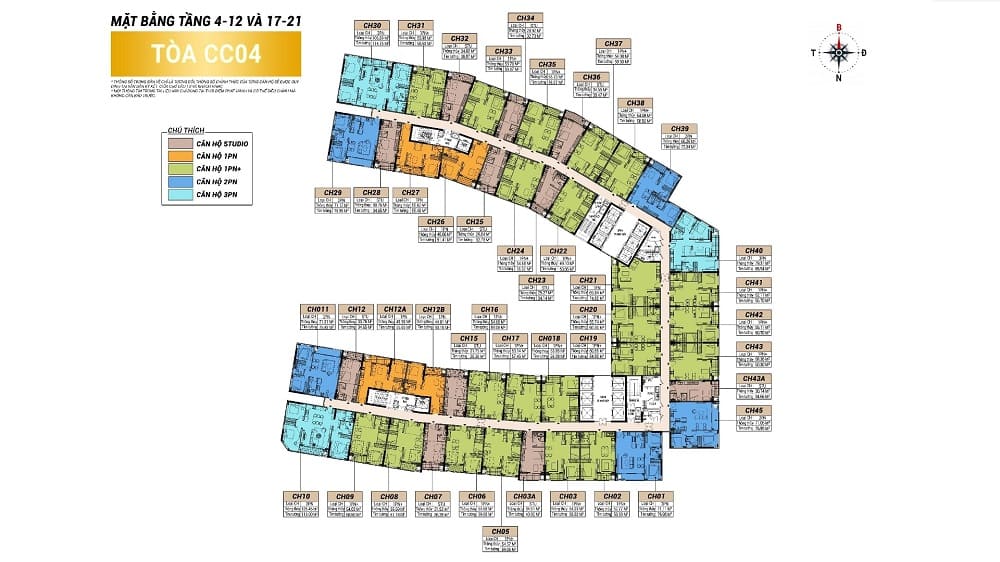 Mặt bằng tổng thể chung cư Charmora City